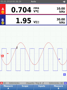 Fluke 120B 시리즈 산업용 ScopeMeter® 휴대용 오실로스코프