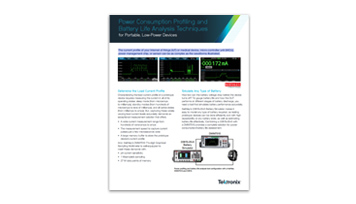 Power Consumption Profiling and Battery Life Analysis Techniques for Portable, Low-Power Devices