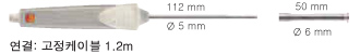 방수 표면용 프로브, 평평한 표면을 측정할 수 있는 팁 포함, 열전대 T타입